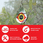 Bird B Gone - Reflective Eye Bird Diverters - Set of 5 - Foil Deterrent Mimics Predator Eyes - Scares Birds Away - for Trees, Patios, Gazebos, Boats, Etc - Durable Outdoor Plastic - 360° Rotation