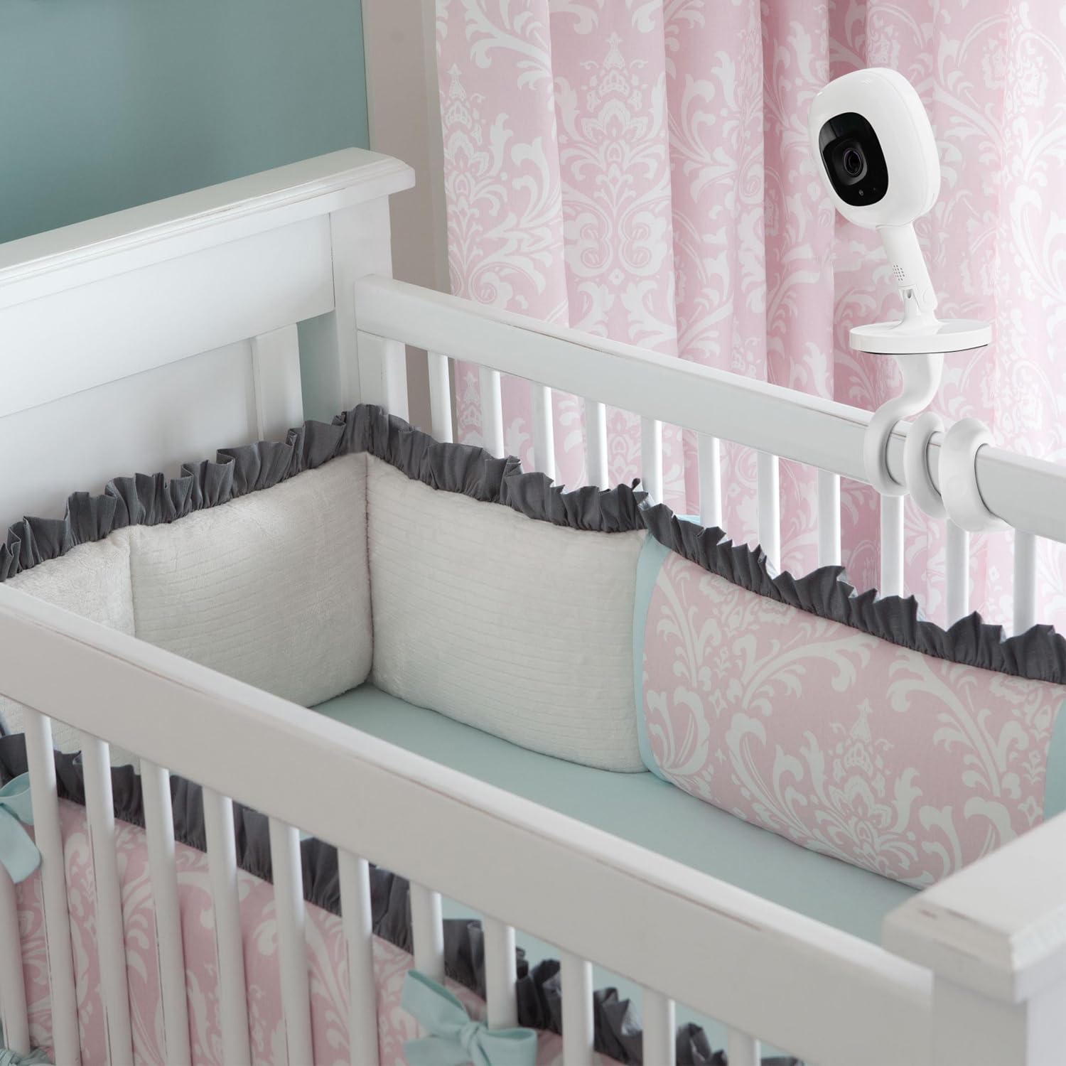 Buy now iTODOS Baby Monitor Mount Compatible with Nanit Pro Smart Baby Monitor & Flex Stand, Versatile Twist Mount Without Tools or Wall Damage,Travel Monitor Accessory -White at indiglob india