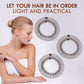 3Pieces Flexible Plastic Circular Stretch Hair Combs, Headband Hairband Holder for Women Girls