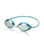 Buy now Speedo Women's Swim Goggles Mirrored Vanquisher 2.0 Blue Grey at indiglob india