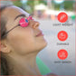 Super Sunnies UV Eye Protection FDA Compliant Eyeshields, Tanning Bed Goggles, Red Light Therapy Glasses w/Strap