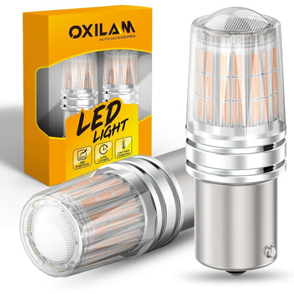 OXILAM Upgraded 912 921 LED Bulb Reverse Lights, Backup Light Bulbs for Car, 300% Higher Brightness 6000K White, Mini Size Non-polarity Canbus Error Free T15 906 W16W Bulb, Pack of 2