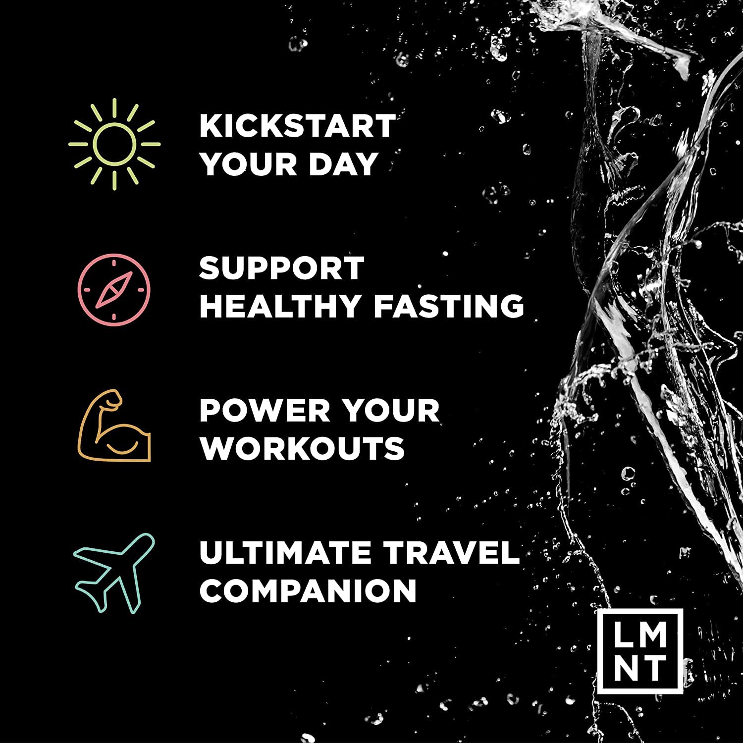 Buy now LMNT Zero Sugar Electrolytes - Sample Pack | Drink Mix | 8-Count at indiglob india