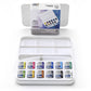 Buy now Winsor & Newton Cotman Watercolor Paint Set, Field Pocket Set, 12 Half Pan w/ Brush, Sponge, Bottle at indiglob india