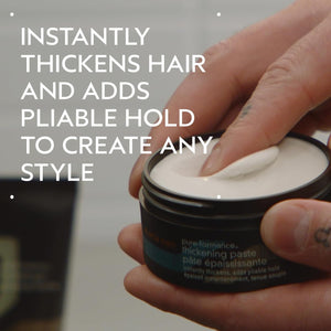 Aveda Men Pure-Formance Thickening Paste | Thickens Hair | Versatile Hold | Natural Finish Hair Styling Paste | 91% Naturally Derived*, 2.5 Fl Oz
