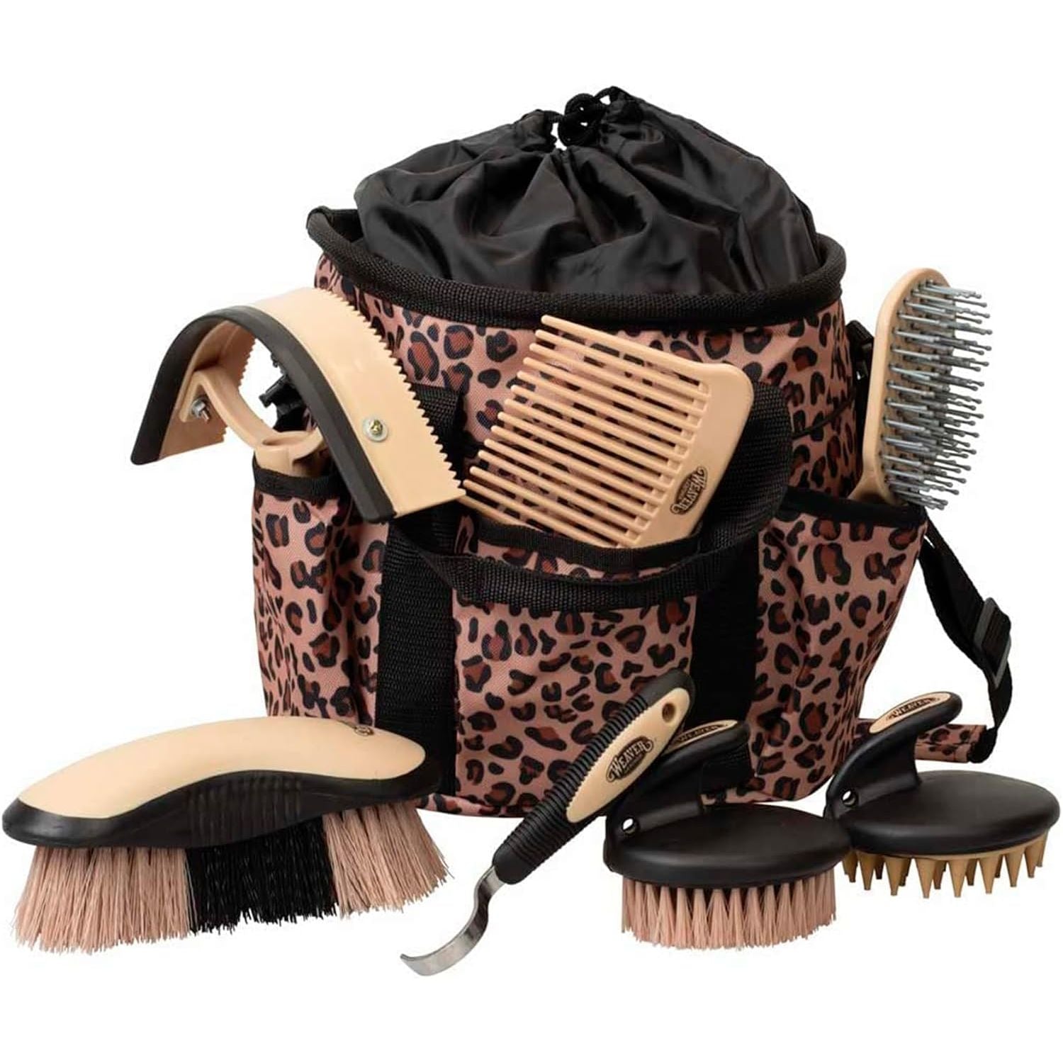 Buy now Weaver Leather Grooming Kit, Black/Beige, 65-2055-BK Tan Leopard at indiglob india