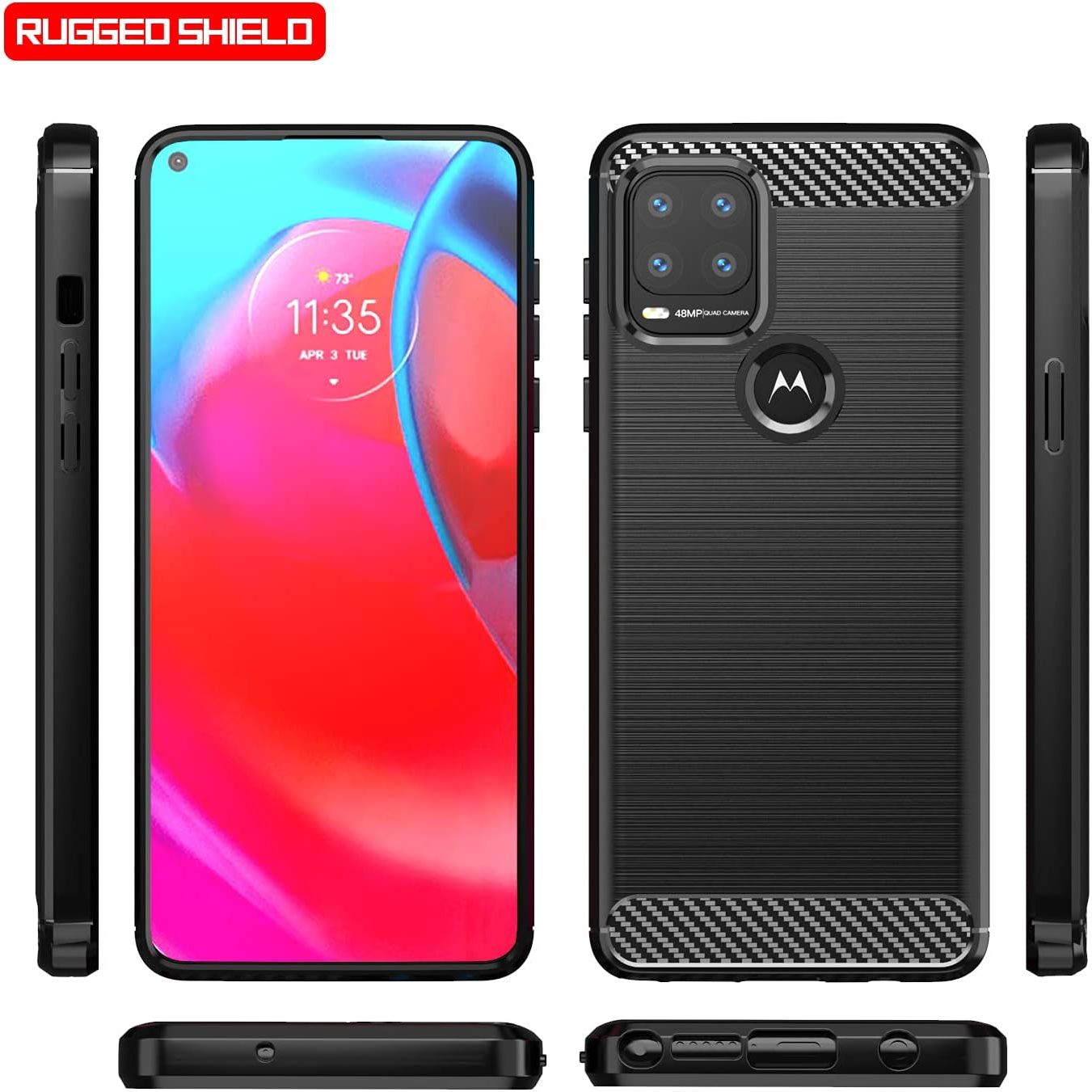 Buy now for Moto G Stylus 5G case,Motorola G Stylus 5G 2021 case,with HD Screen Protector, Soft TPU Slim Fashion Non-Slip Protective Phone Case Cover for Motorola Moto G Stylus 5G (2021), Black at indiglob india