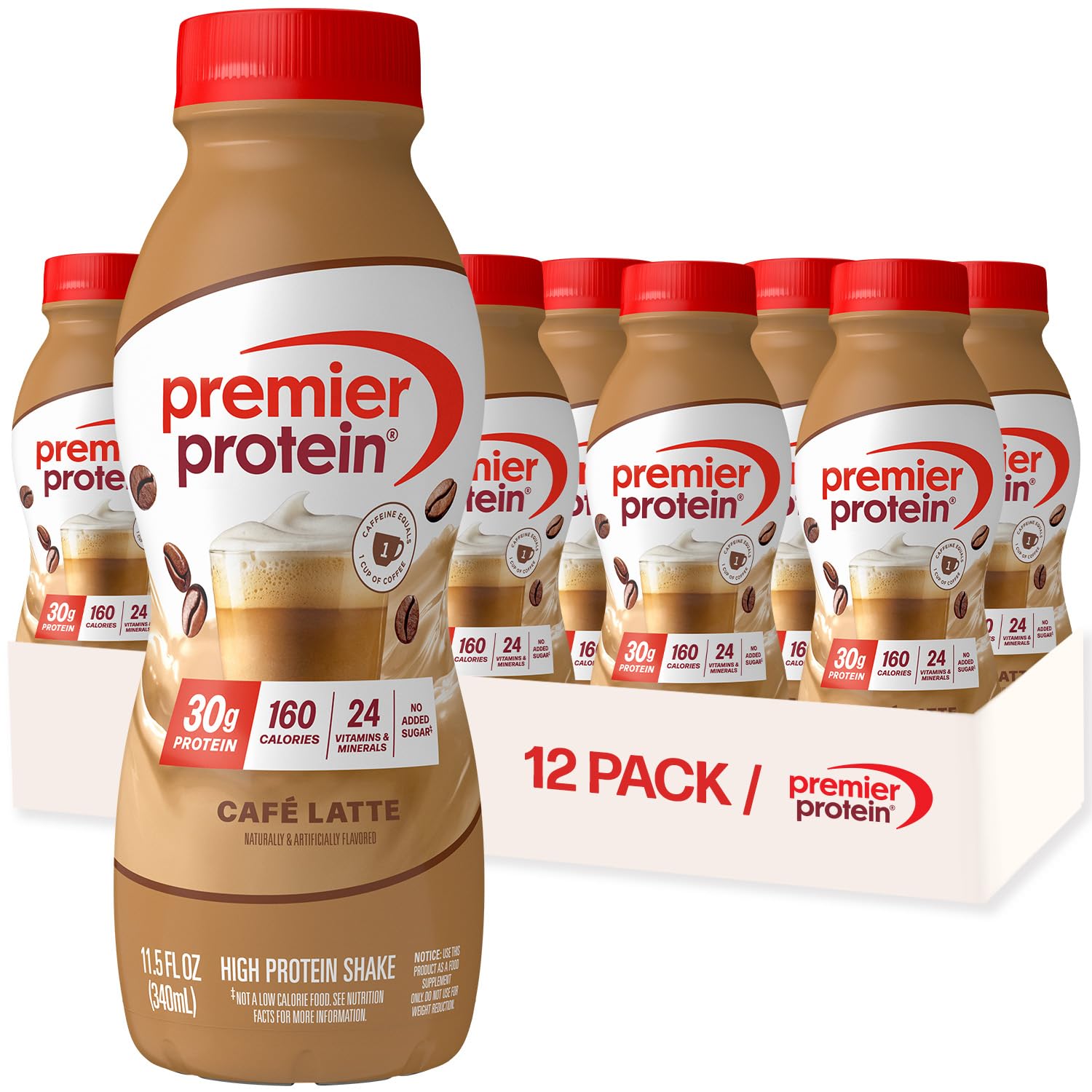 Buy now Premier Protein Shake, Peaches & Cream, 30g Protein, No Added Sugar, 24 Vitamins & Minerals to Support Immune Health, 11.5 fl oz, 12 Pack (Packaging May Vary) at indiglob india