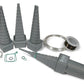 Buy now The Beadsmith Mandrel 4X, Wire Wrapping Set, 4 Different Shapes, Oval, Square, Round and Triangle, Plus Interchangeable Handle, Metal Jewelry Forming and Shaping Tool at indiglob india