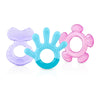 Nuby 3 Step Soothing Teether 3 Piece Set- Assorted Color - Girl