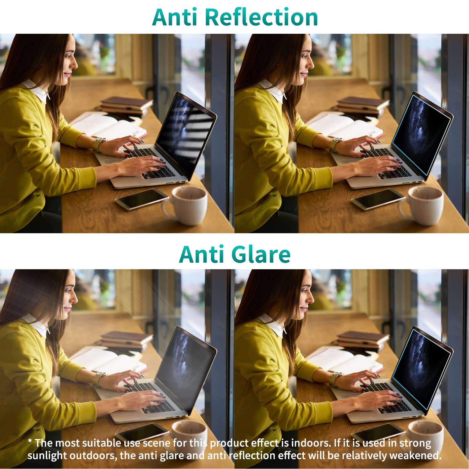 Buy now F FORITO 2-Pack 15.6 Inch Anti Blue Light Laptop Screen Protector, Eye Protection Anti Glare Matte Computer Screen Cover for 15.6" Laptop with 16:9 Aspect Ratio, Reduce Eye Strain and Touch Sensitive at indiglob india