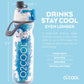 O2COOL ArcticSqueeze Insulated Mist 'N Sip Squeeze Bottle 20 oz., Blue/Blue Splash