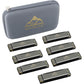 EastRock Blues Harmonica 24 Hole C Key with Case, Mouth Organ Harp, Diatonic Harmonica for Beginner, Adult, Kids, Professional, Students, Friends, Gifts
