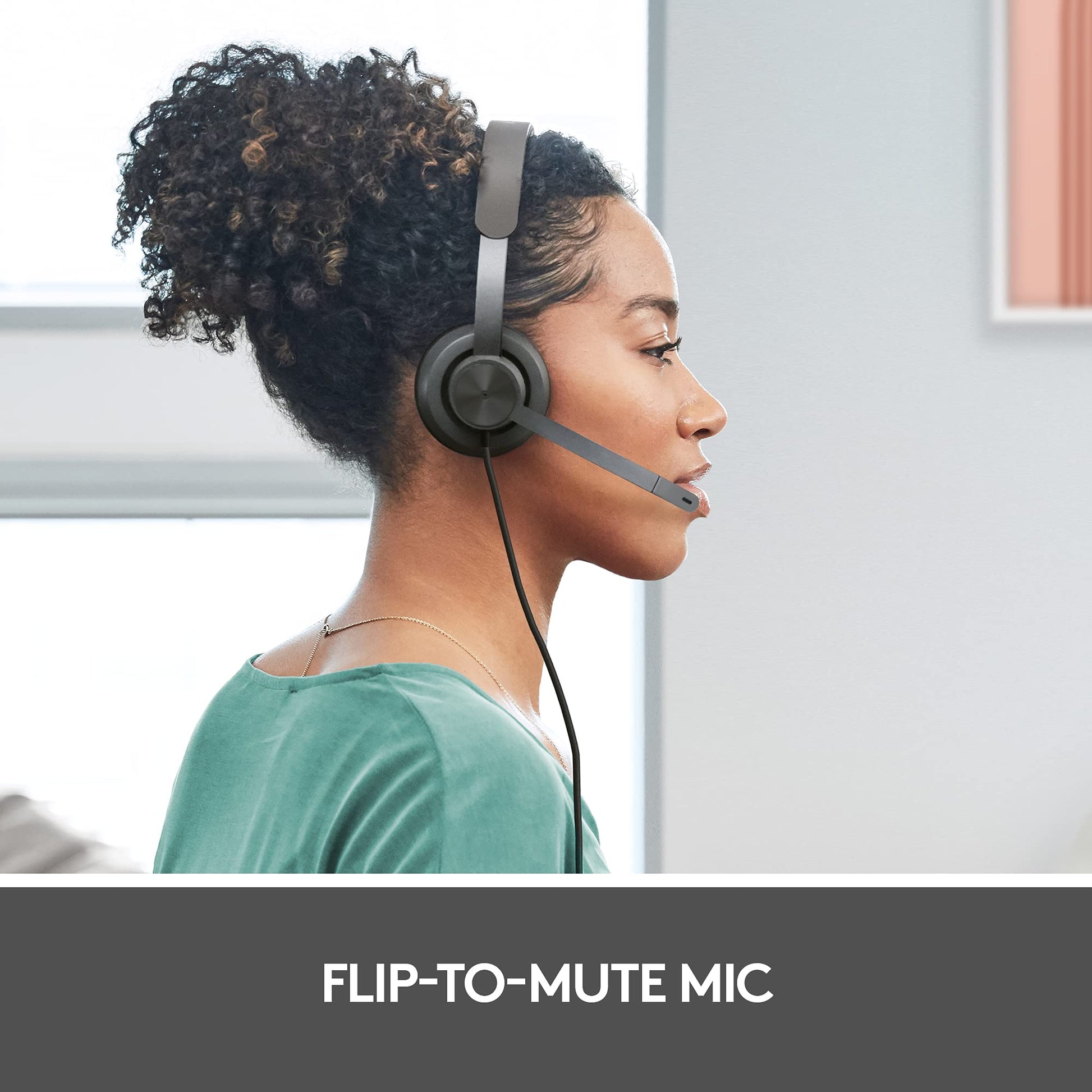 Buy now Logitech Zone 750 Wired On-Ear Headset with Advanced Noise-canceling Microphone, Simple USB-C and Included USB-A Adapter, Plug-and-Play Compatibility for All Devices at indiglob india