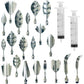 Gelatin Jelly Art Starter Kit, 3D Flower Cake Decorating Tool, Set of 20 Piece DIY Needle Tips Pastry Tools