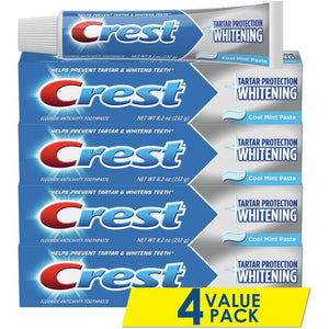 Crest Tartar Protection Whitening Cool Mint Flavor Toothpaste 8.2 Oz (Pack of 4)