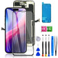 Buy now for iPhone 11 Screen Replacement 6.1 3D Touch Screen LCD Display Digitizer for A2111, A2223, A2221 Cell Phone Repair Kits+ Waterproof Frame Adhesive Sticker+Screen Tempered Protector+Face ID at indiglob india