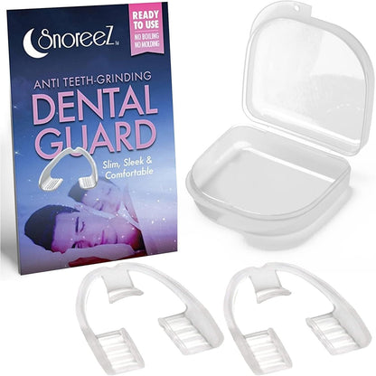 Anti Teeth-Grinding Dental Guard-Ready to use-No Boiling or Molding, Slim, Sleek and Comfortable Works for Upper and Lower Jaw, relieves pain and corrects TMJ and Bruxism