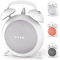 Google Home Mini Stand Holder, Retro Alarm Clock Stand Mount Base Protective Case Compatible with Google Home Mini and Nest Mini (White)