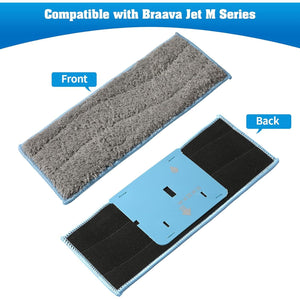 8 Pack M6 Wet Mopping Pads Compatible with iRobot Braava Jet m6 Series (6110) (6012) (6112) (6113),Washable and Reusable Wet Mopping Pads