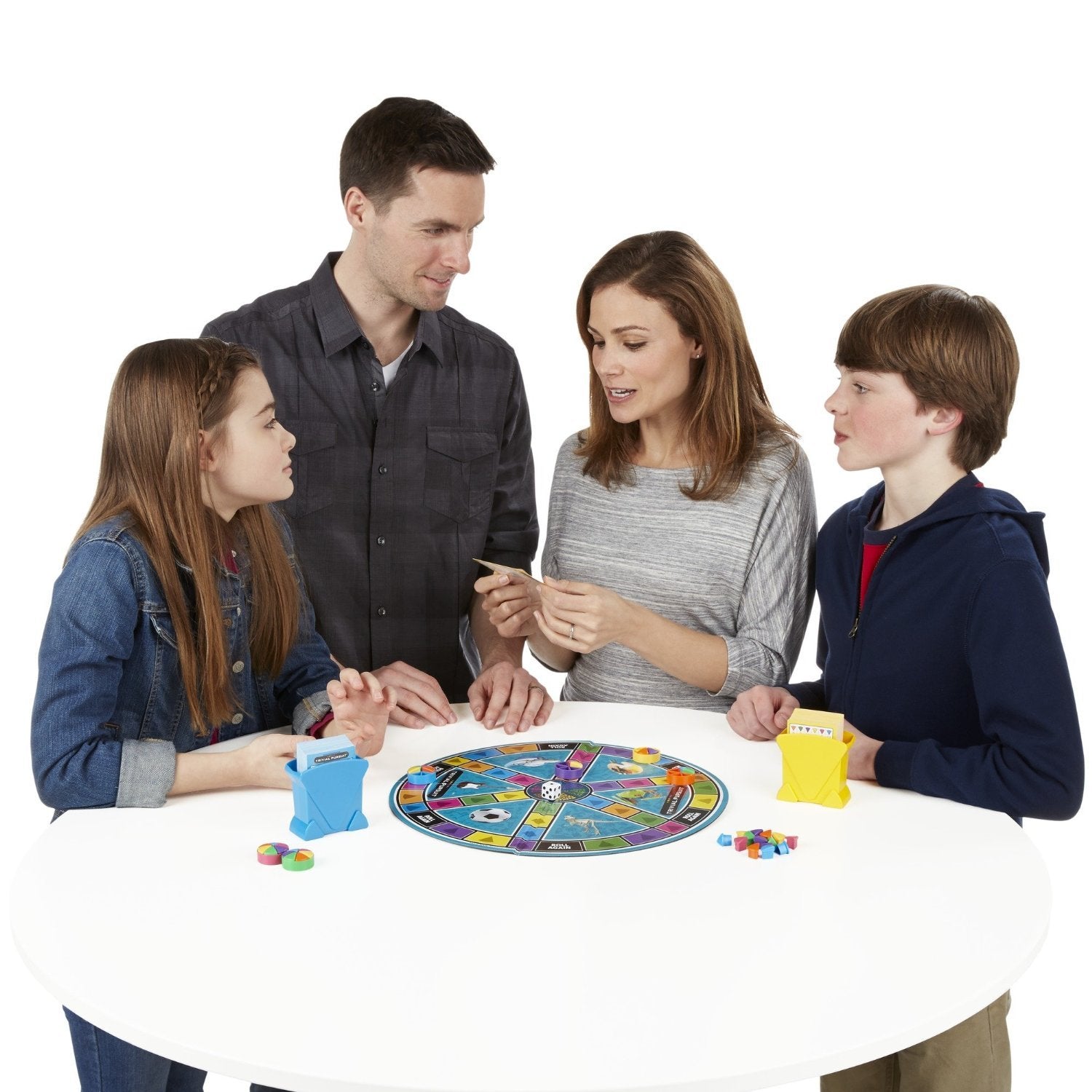 Buy now Hasbro Gaming Trivial Pursuit Game: Family Edition Board Game, Family Trivia Games for Adults and Kids, 2+ Players, Ages 8+ (Amazon Exclusive) at indiglob india
