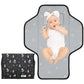 Buy now Baby Portable Changing Pad Travel - Waterproof Compact Diaper Changing Mat with Built-in Pillow - Lightweight & Foldable Changing Station, Newborn Shower Gifts Black-Woods at indiglob india