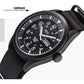 Infantry Men's Wrist Watch, Field Military Watches for Men Analog, Black Tactical Outdoor Sport Work Wristwatch, Waterproof Date Day 12/24 Hour with Army Nylon Band