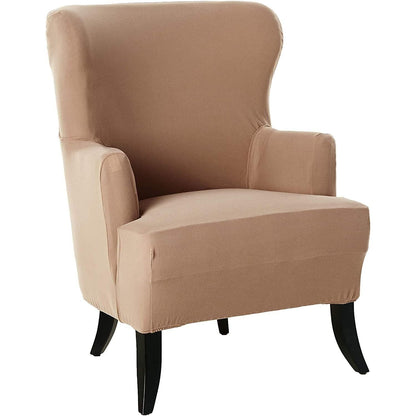 SureFit Stretch Morgan - Wing Chair Slipcover - Gray (SF45358)