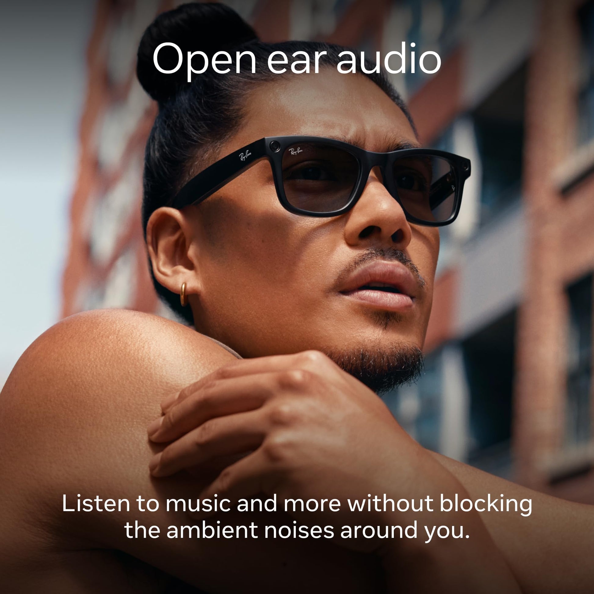 Buy now Ray-Ban Meta (Gen 1), Wayfarer, Matte Jeans Transparent | Smart AI Glasses for Men, Women ƒ?? 12 MP Camera, Open-Ear Speakers, Video, Bluetooth ƒ?? Polarized Dusty Blue Lenses ƒ?? Wearable Technology at indiglob india