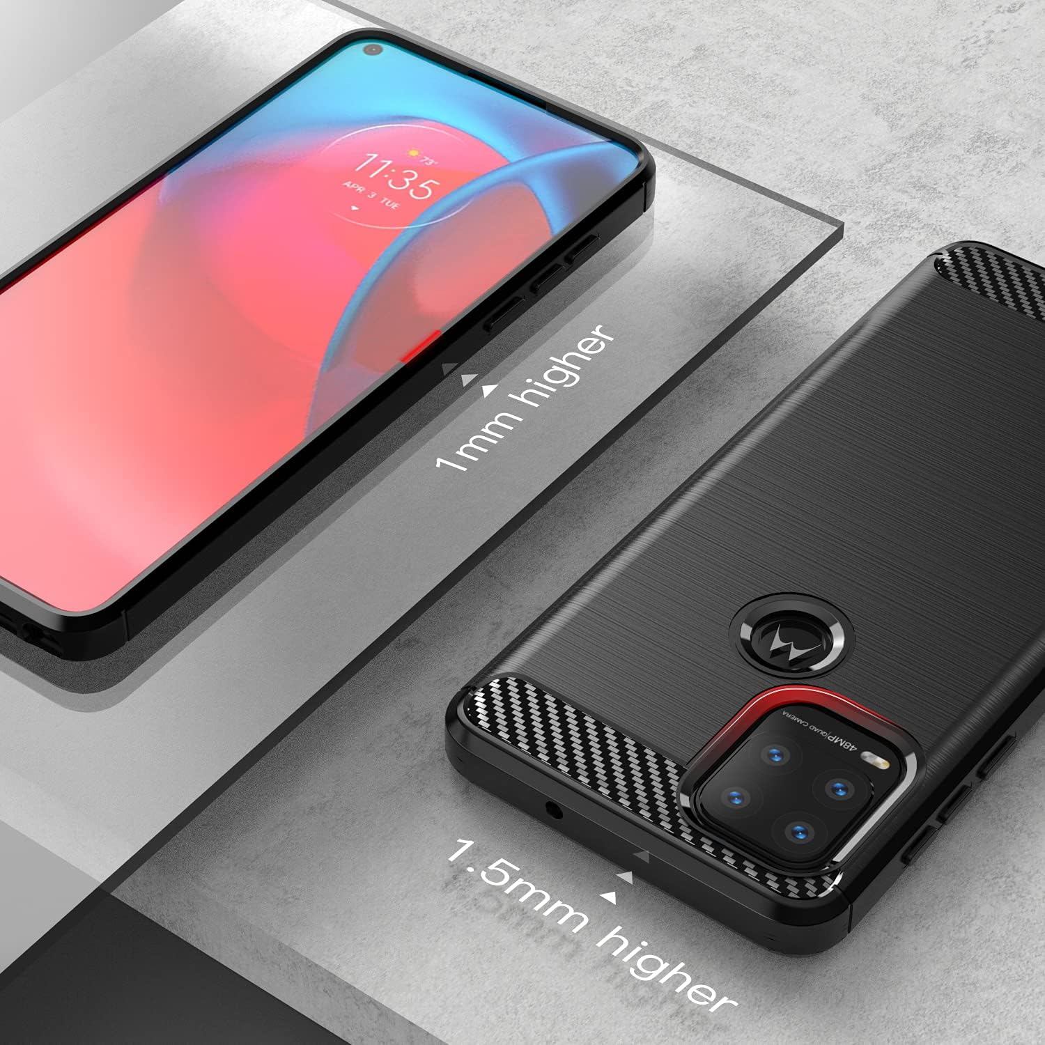 Buy now for Moto G Stylus 5G case,Motorola G Stylus 5G 2021 case,with HD Screen Protector, Soft TPU Slim Fashion Non-Slip Protective Phone Case Cover for Motorola Moto G Stylus 5G (2021), Black at indiglob india