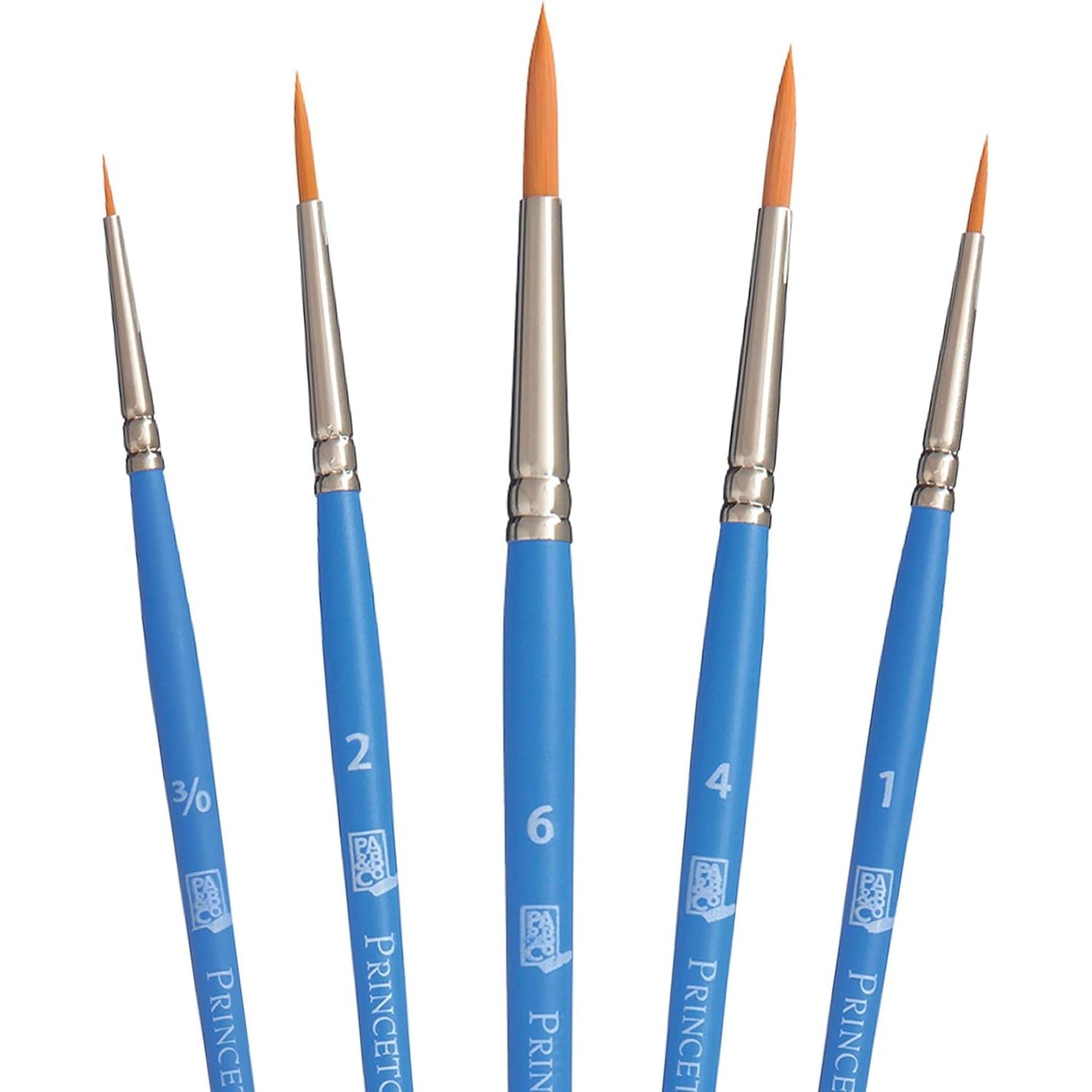 Princeton Select Artiste Paintbrush, 10-5 Brush Set, Blue