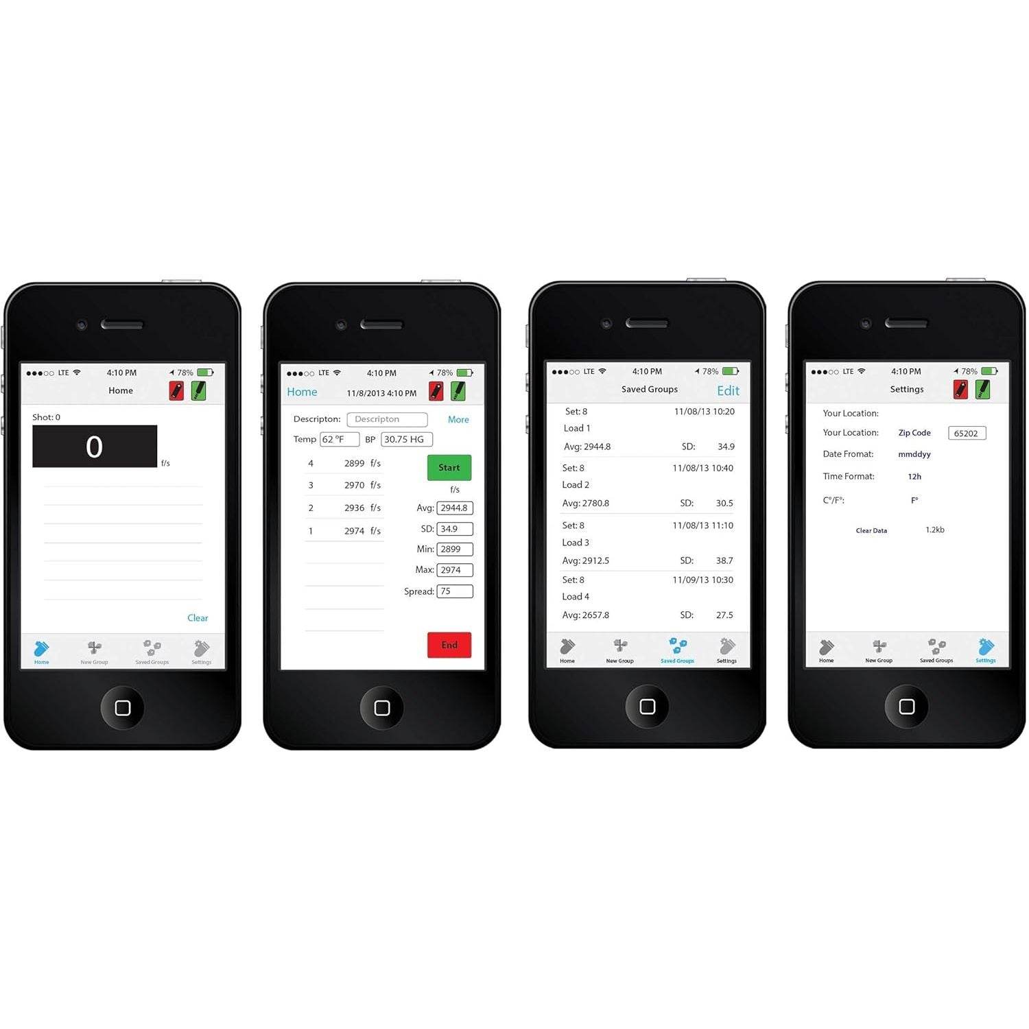 Caldwell Ballistic Precision Chronograph Kit, MPS and FPS Reading with Adjustable Tripod, LED Light Kit, and Carry Case for Shot Velocity Testing on Firearms, Archery, Airgun, and Paintball - My Store