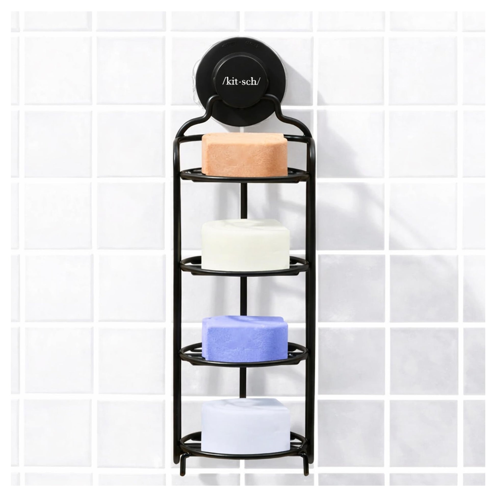 Buy now Kitsch Hanging Shower Caddy with Suction Cup ƒ?? Self-Draining Bar Soap Holder & Shower Caddy for Shampoo Bars, Conditioner Bars & Soap ƒ?? Rust Proof, Eco-Friendly, Wall Mount or Free-Standing Organizer at indiglob india