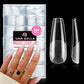 Buy now UNA GELLA Almond Gel Nail Tips, 504PCS Pre Etched Clear Fake Nails Tips Medium Almond Shape - 12 Sizes Full Cover Soft Acrylic Press On Nail Extensions No C Curve Gift for Diy at Home Long Coffin at indiglob india