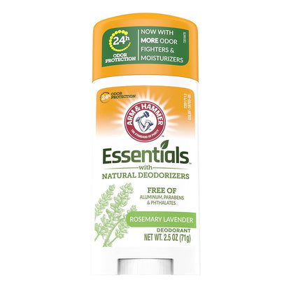 ARM & HAMMER Essentials Natural Deodorant Fresh 2.50 oz (Pack of 5)