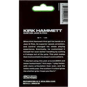 Dunlop Kirk Hammett Signature Jazz III (Pack of 6) (47PKH3N)