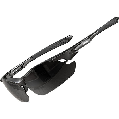 ATTCL Polarized Sunglasses Men Sports: Secure Fit Wrap Around TR90 Frame Ultra-Light UV Protection for Fishing Driving Golf