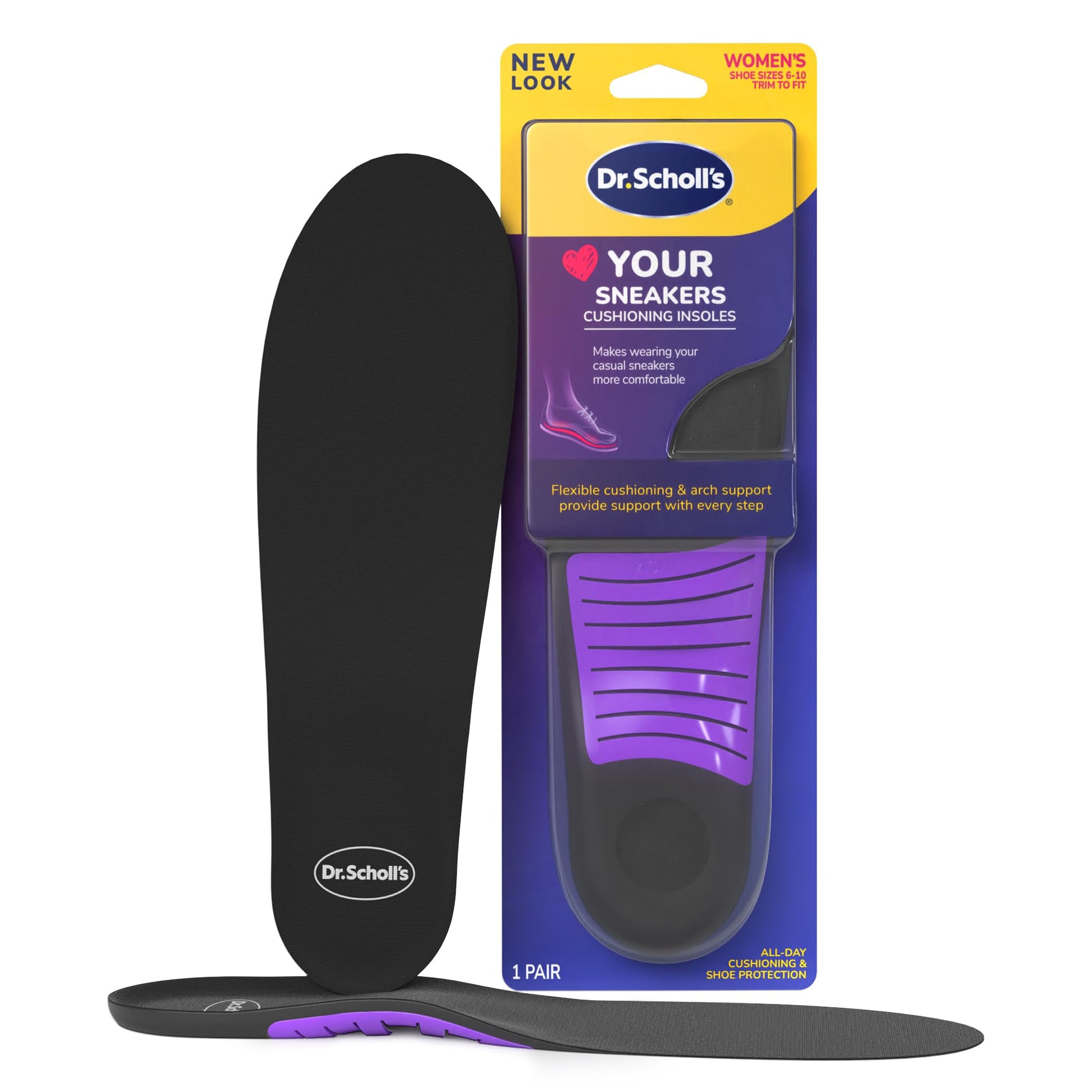 Buy now Dr. Scholl's Love Your Flats & Sandals 3/4 Length Insoles, All-Day Comfort, Relieve & Prevent Shoe Discomfort, Absorbs Shock, Arch Support at indiglob india