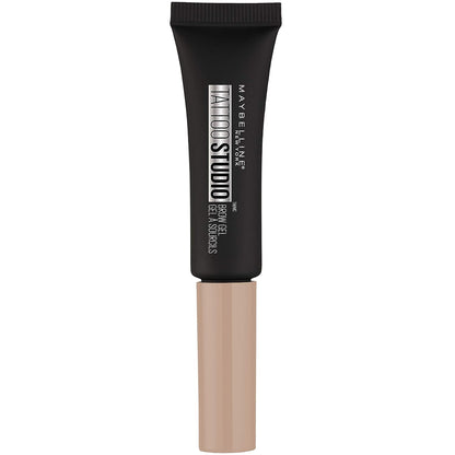 Maybelline TattooStudio Waterproof Eyebrow Gel Makeup, Deep Brown, 1 Count