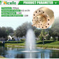 1" (G1/DN25) Brass Fountain Nozzle – Spray Height 1.5M, Coverage 1.3M, for Garden Pond & Decorative Water Features – [Size: Fit for 1 Inch Male Thread Only]
