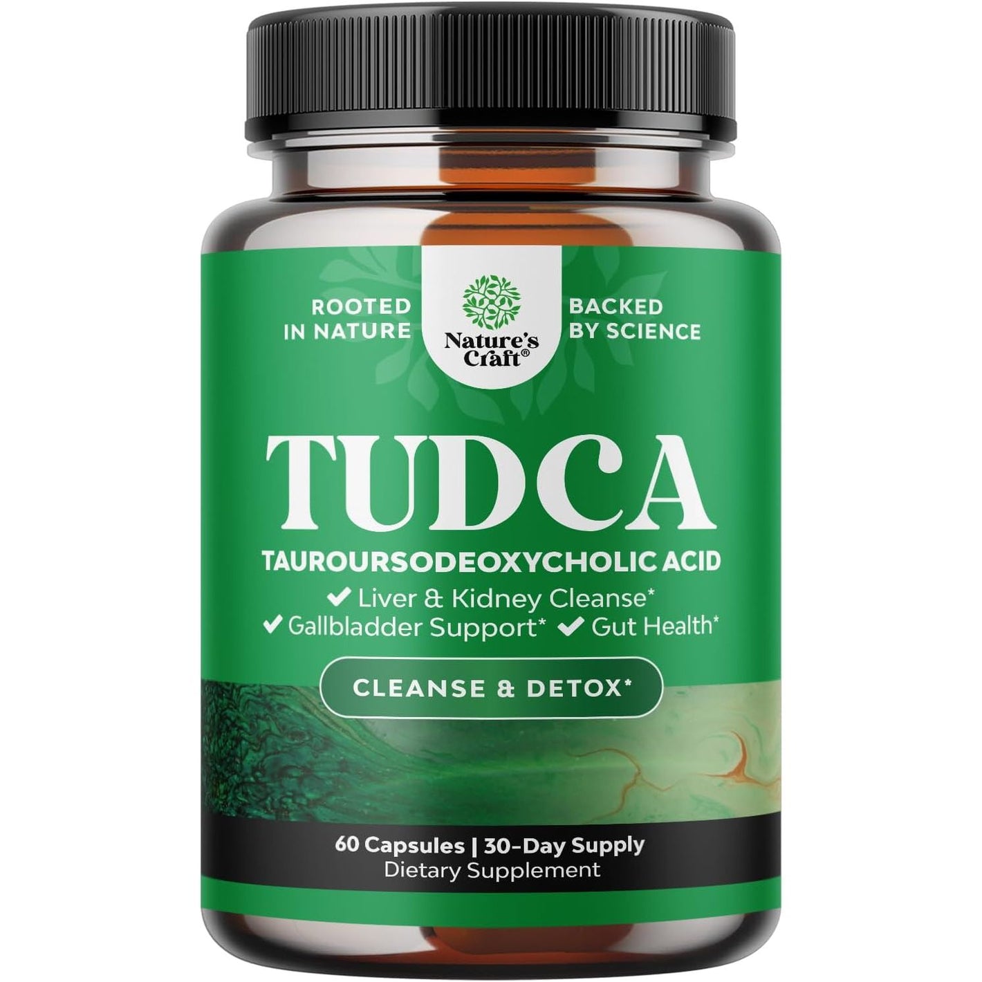 Advanced Bile Salt TUDCA Supplement - Extra Strength TUDCA 500mg per Serving Bile Salts for Gallbladder Kidney and Liver Support - High Purity Tauro Ursodeoxycholic Acid Liver and Gallbladder Cleanse