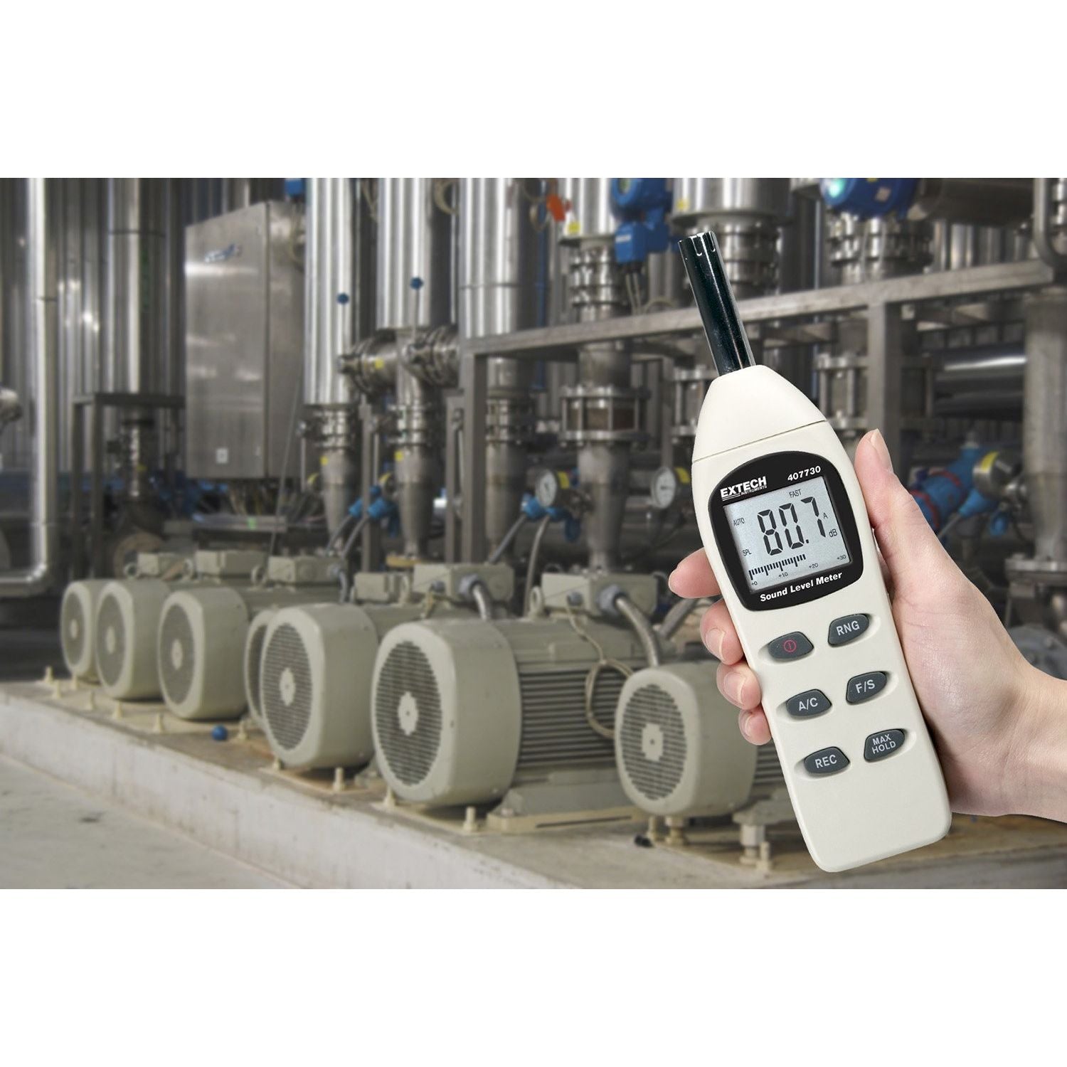 Buy now Extech 407730 Digital Sound Level Meter 40-130dB at indiglob india