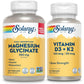 SOLARAY Magnesium Glycinate Capsules, Chelated Magnesium Bisglycinate w/BioPerine, Higher Absorption Magnesium Supplement - Bones, Muscles, Heart Support, Vegan (30 Servings, 120 VegCaps)