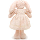 Small Soft Stuffed Animal Bunny Rabbit Plush Toy for Baby Girls 15inch (Pink Rabbit Wearing Pink Vintage Dress)