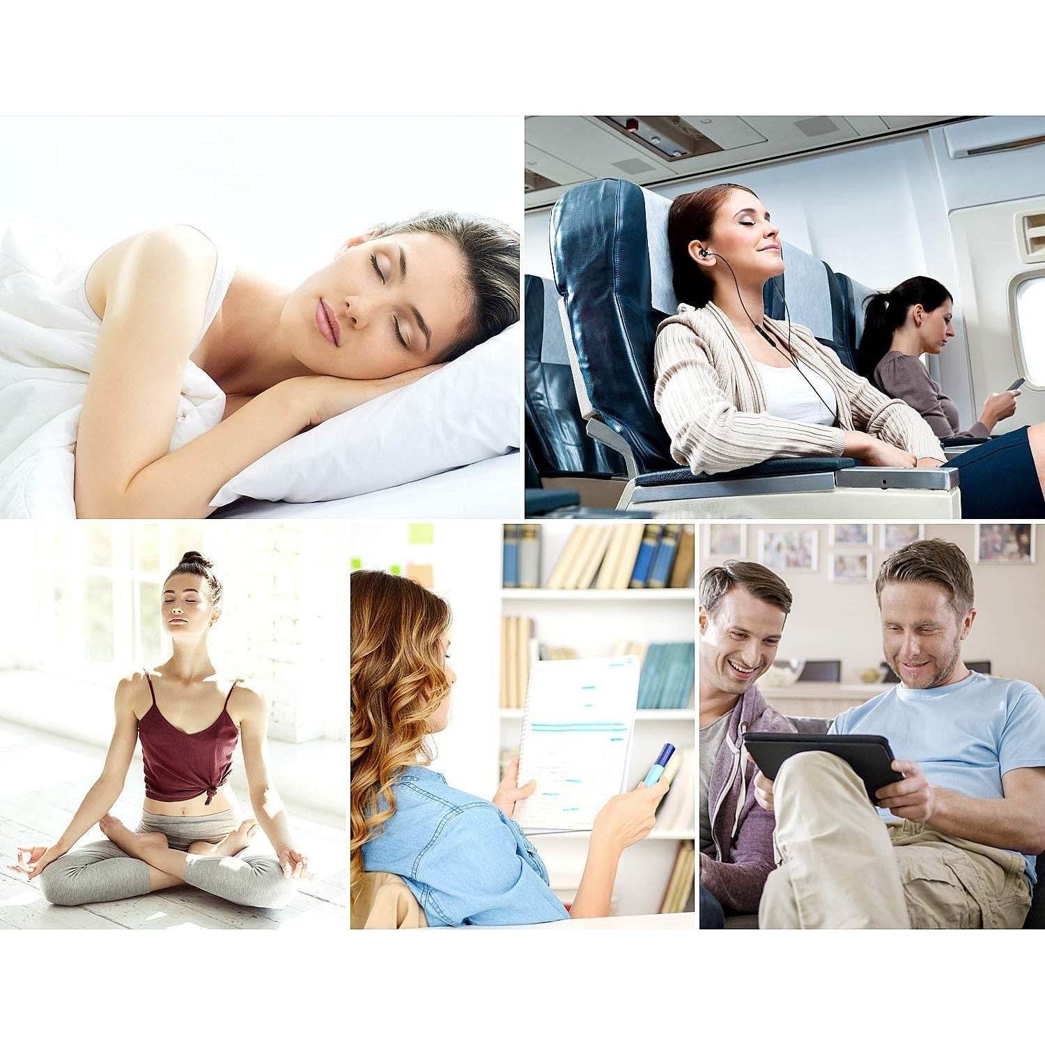 AGPTEK Sleep Earbuds, in-Ear Earphones for Sleeping with 3 Sizes Ultra-Light Soft Silicone, Noise Isolating Headphone Perfect for Sleeping, Insomnia, Side Sleeper, Air Travel, Meditation & Relaxation - My Store