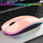 Wireless Bluetooth Mouse for Laptop, Rechargeable Mouse 2.4G USB Optical Wireless Mouse, LED Slim Dual Mode(Bluetooth 5.0 and 2.4G) Wireless Device for Laptop, PC, Mac OS, Android, Windows Champagne