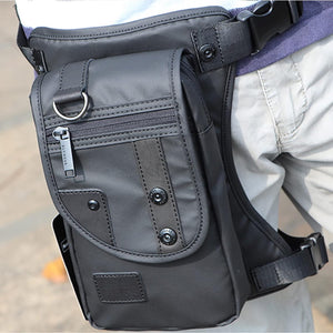 Oxford Leg Bag for Men Motorcycle Riding Women's Fanny Pack Outdoor Travel Fishing Hiking Cycling Hip Bags Black