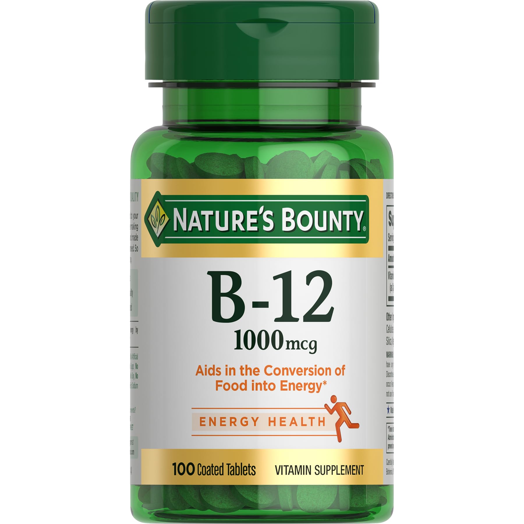 Buy now Vitamin B12 by Nature's Bounty, Vitamin Supplement, Supports Energy Metabolism and Nervous System Health, 1000mcg, 100 Tablets 100 Count (Pack of 1) at indiglob india