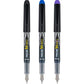 PILOT Precise Varsity Pre-Filled Fountain Pens, Medium Point Stainless Steel Nib, Black/Blue/Purple Inks, 3-Pack (90022)