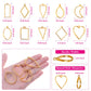 Buy now Shynek 60Pcs Hollow Frame Pendants - Resin Craft Bezels Jewelry Molds for Necklaces and Earrings Making Supplies at indiglob india